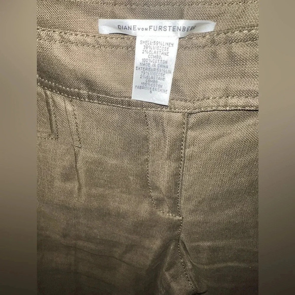Diane von Furstenberg Linen Blend Pants size 6 - Picture 4 of 5